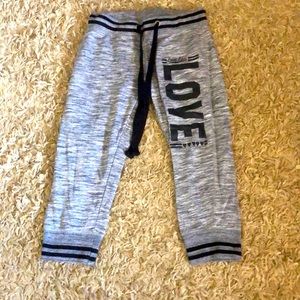Gray sweat pants
